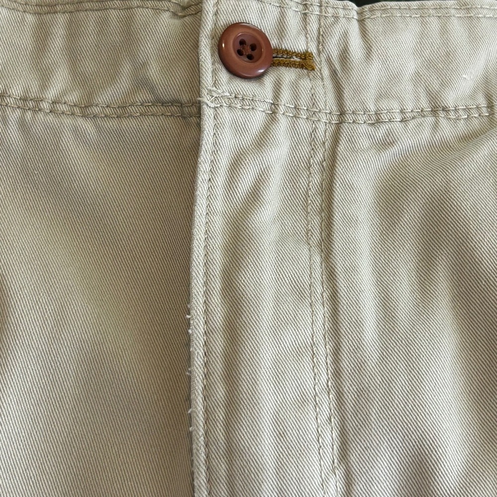 Timberland Men's Shorts Size 34 Beige Cotton Cargo Outdoors Tree Embroidery - Picture 9 of 9